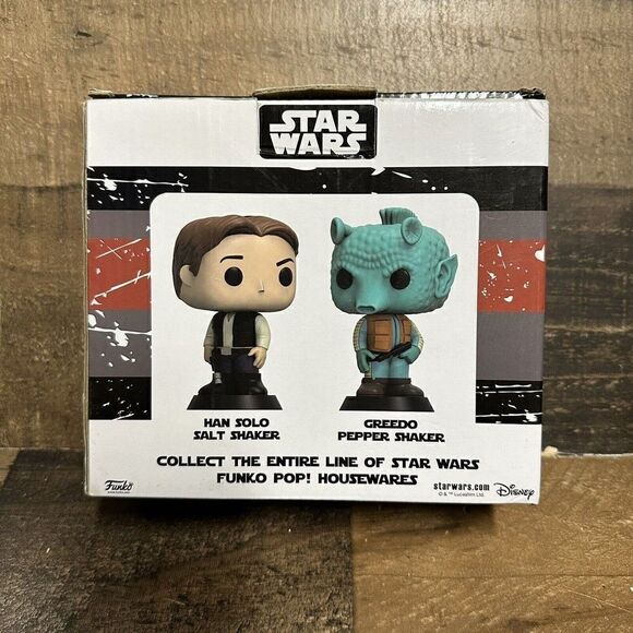 HAN SOLO AND GREEDO Funko Pop! Home NEW Salt & Pepper Shakers Smugglers Bounty - Picture 3 of 4